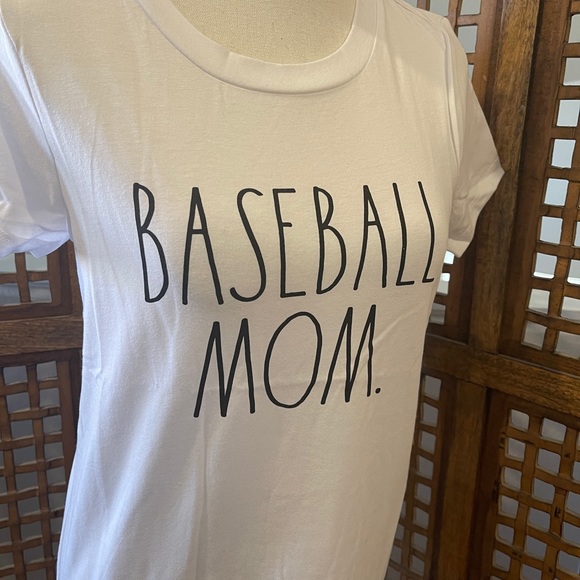 Rae Dunn Baseball Mom. Cotton T-shirt - Picture 4 of 5